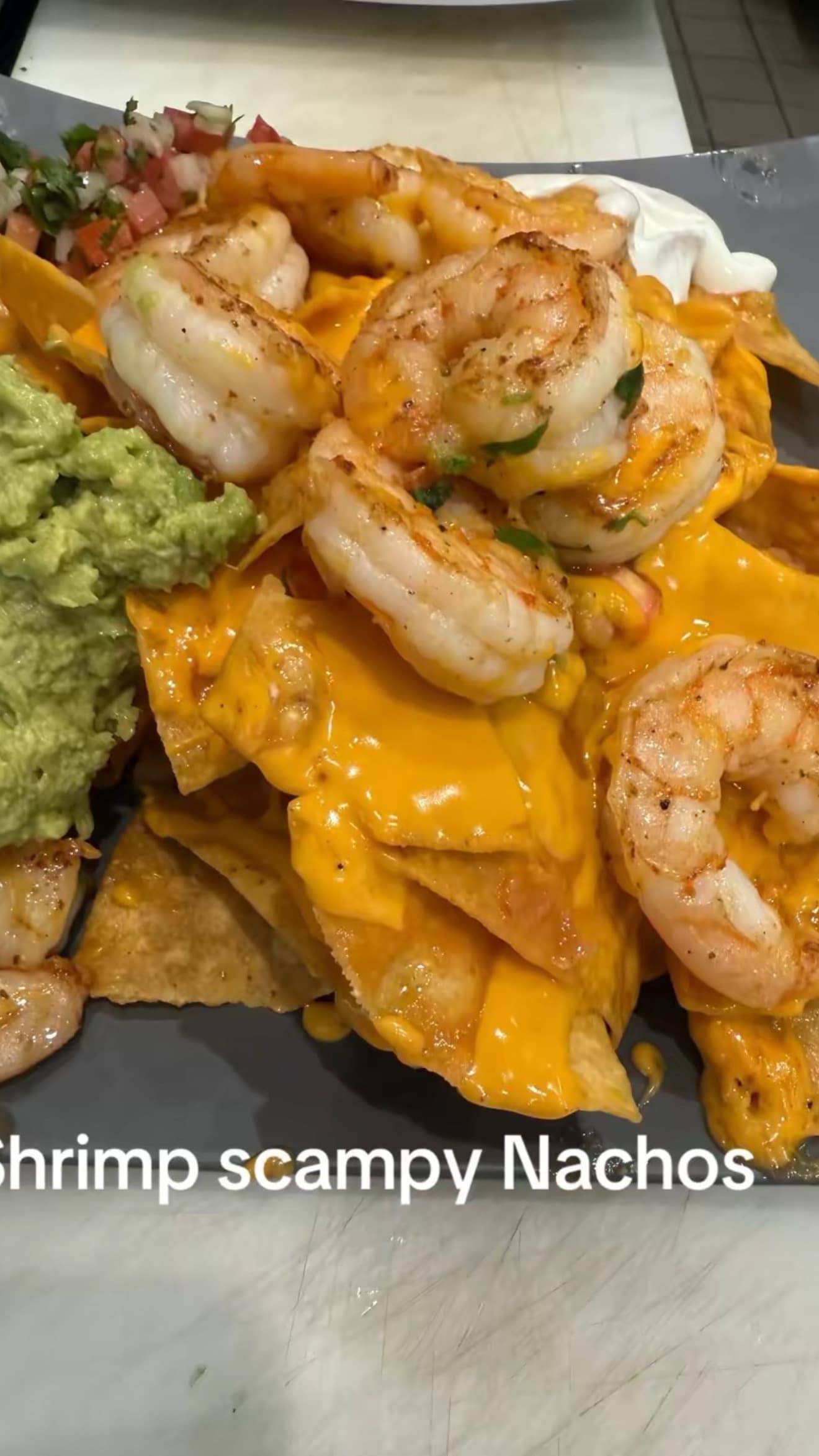 Shrimp Scampi Nachos
