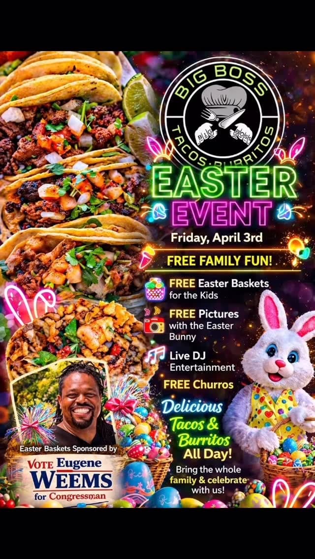 Easter family event flyer